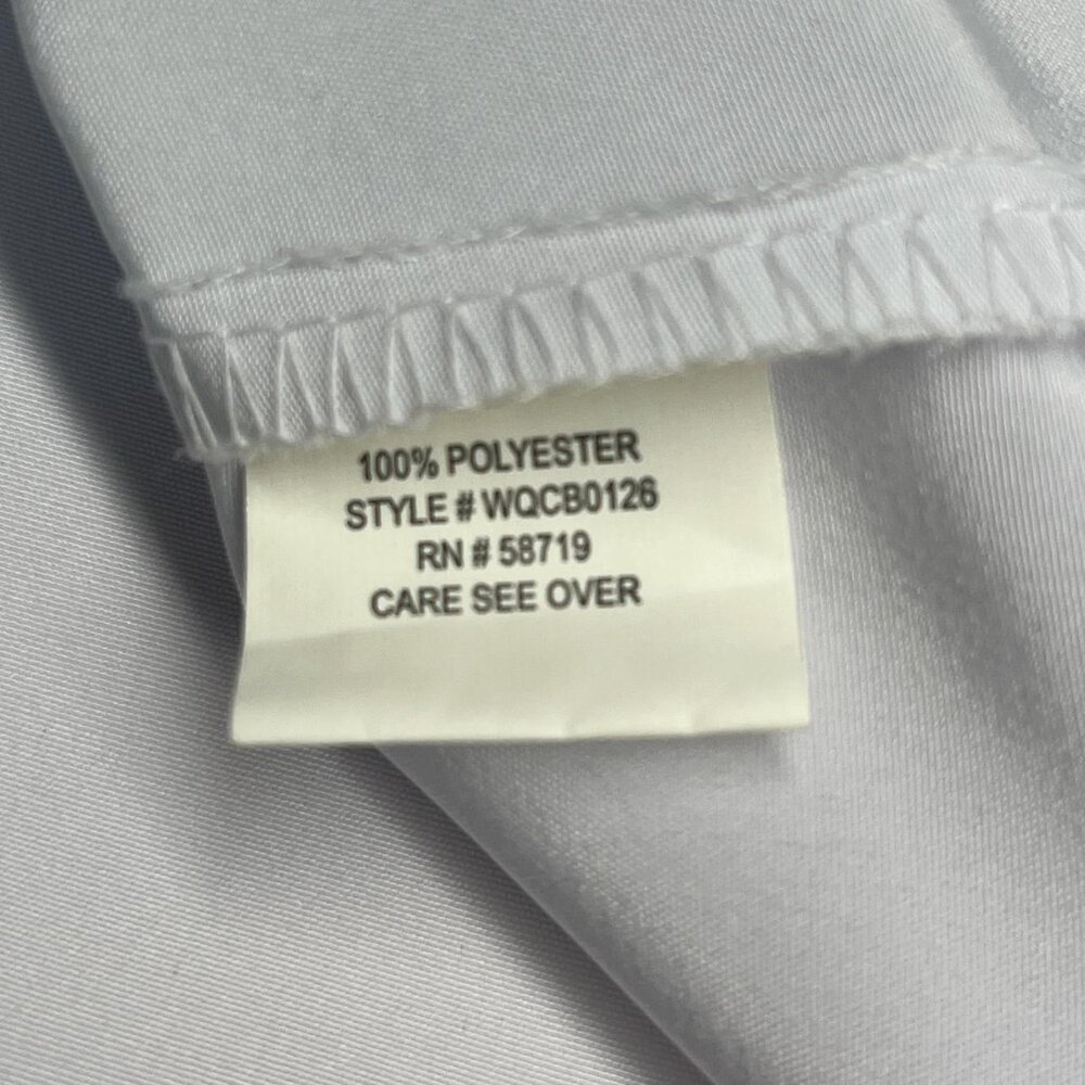 NY Collection White Button‑Up Long Sleeve Top (2X) - Picture 3 of 6